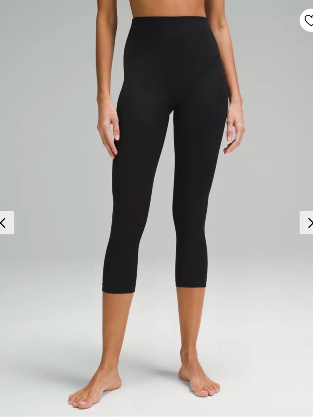 lululemon Align Black Capri High-Rise Crop 21” size 4